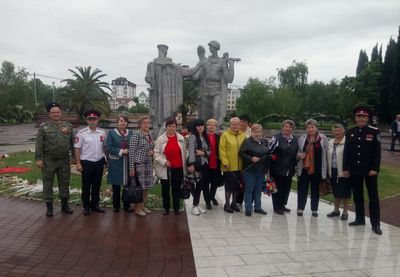 В Адлере почтили память российских бойцов, погибших в локальных войнах