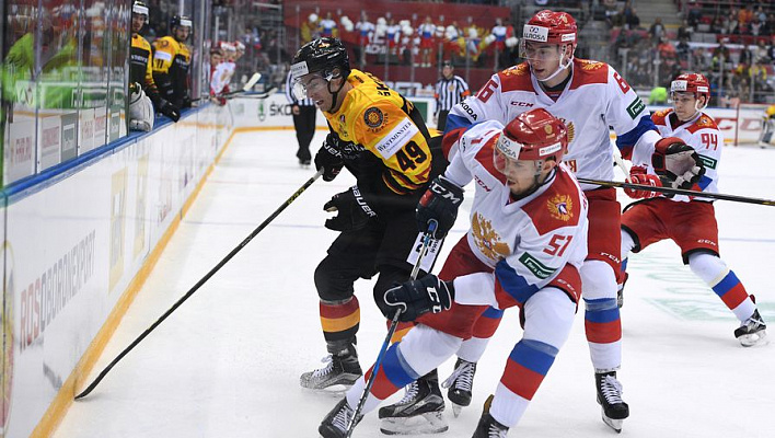 Матчи по хоккею в рамках международного соревнования "Еврочеллендж" между сборными России и Швейцарии